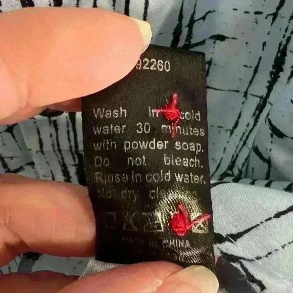 Bespoke Men’s Long Sleeve Button Down Shirt Size 2XL Graphic Print Blue - Picture 5 of 6